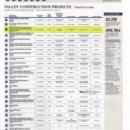 Valley Construction Project 2018
