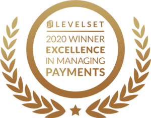 Willmeng is Honored with 2020 Excellence in Managing Payments Award from Levelset.