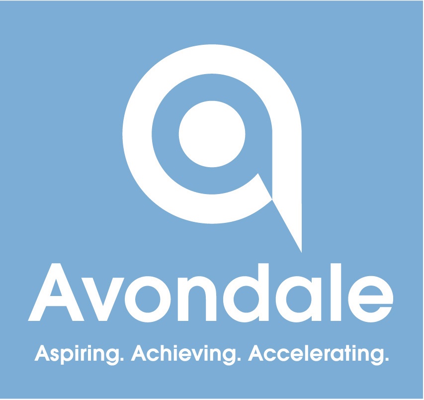 The logo for Avondale Parks Recreation, aspiring to achieve and accelerate.